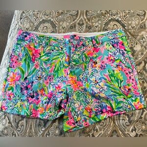 Lilly Pulitzer Callahan Knit Shirts Amalfi Blue Alligator Aisle Size 10